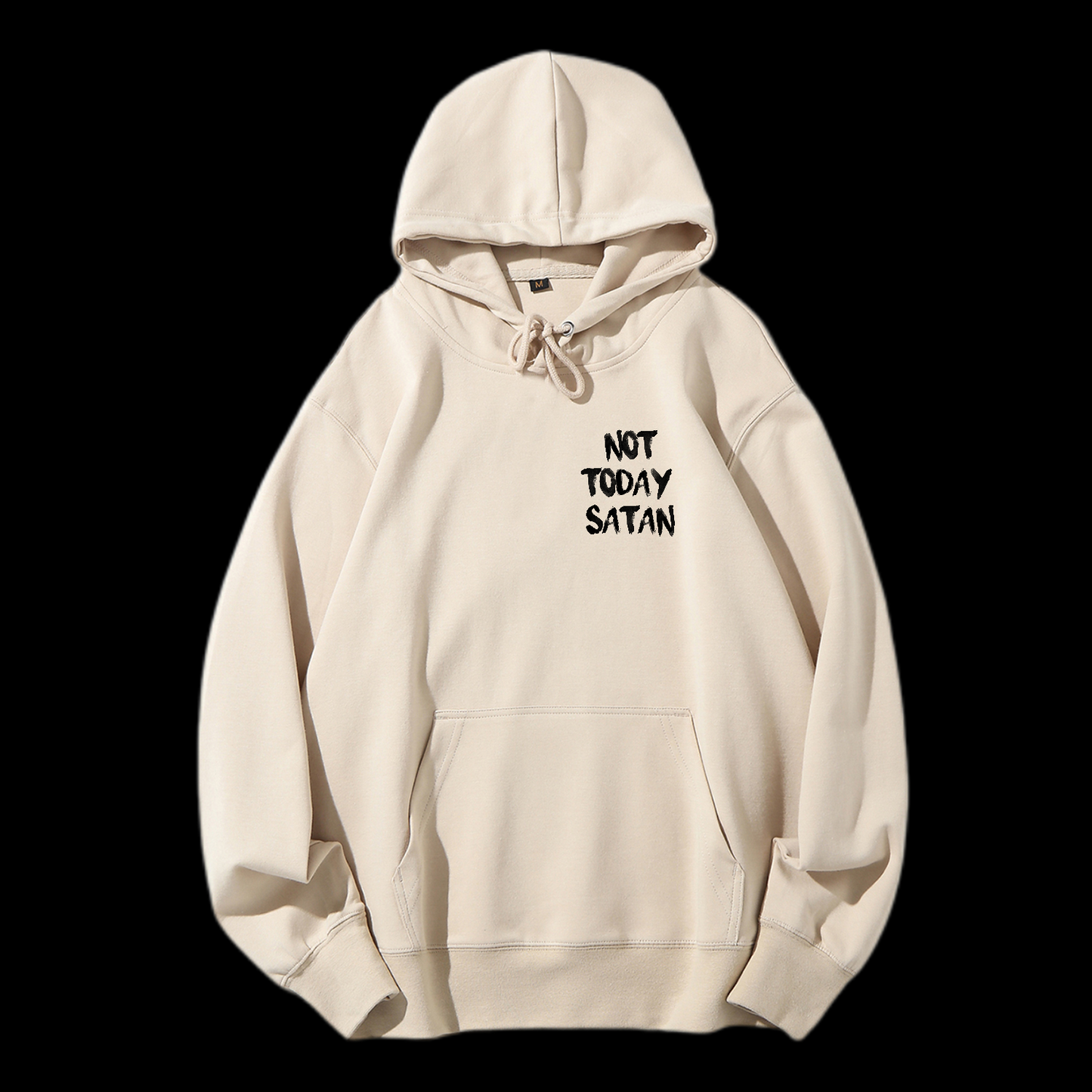 Not Today Satan Drawstring Hoodie