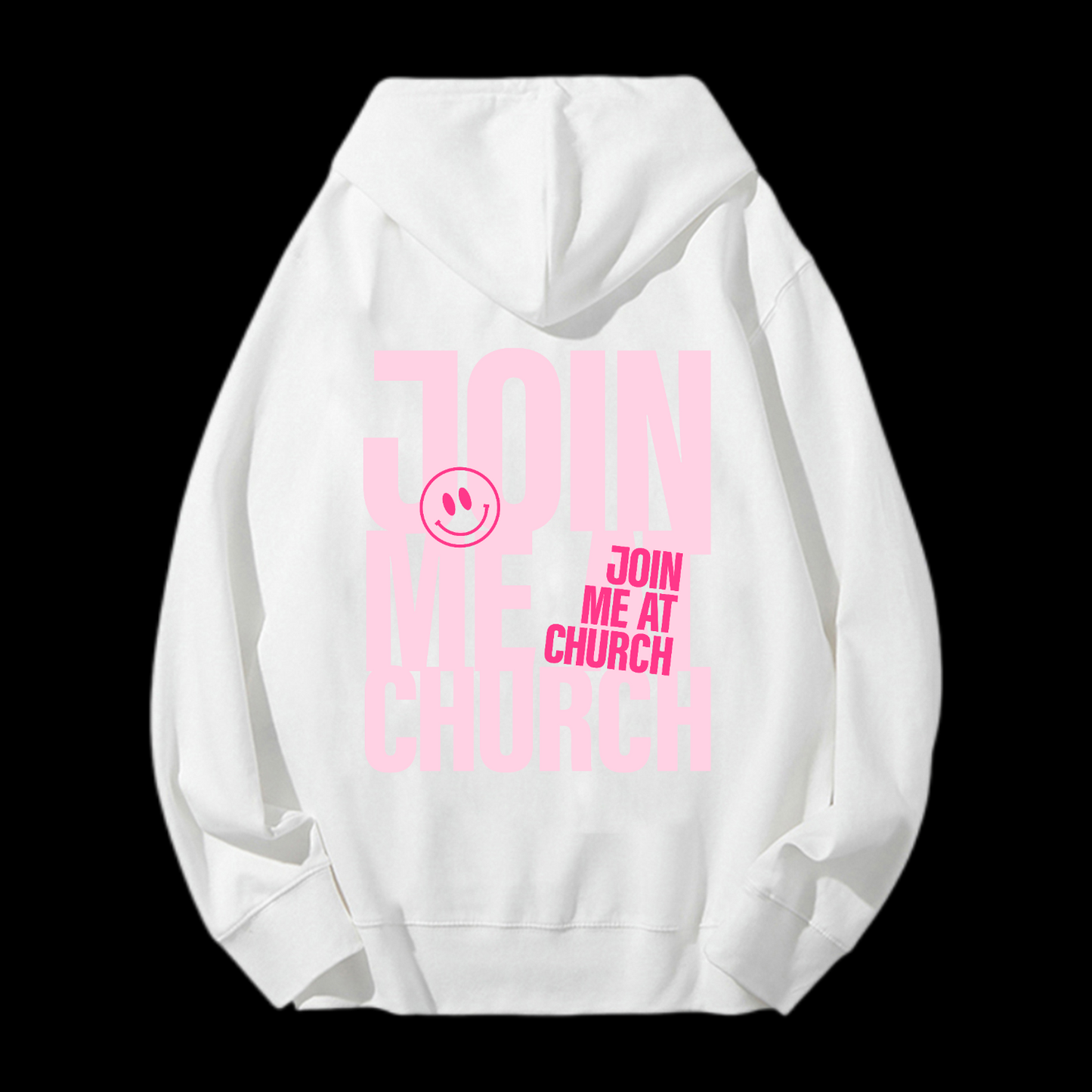 Join Me At Church Drawstring Hoodie