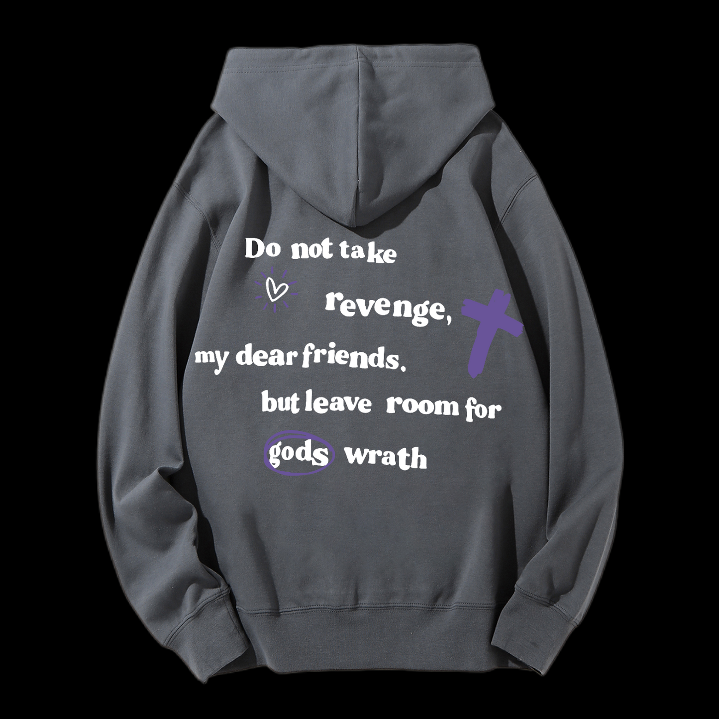 Romans 12:19 Drawstring Hoodie