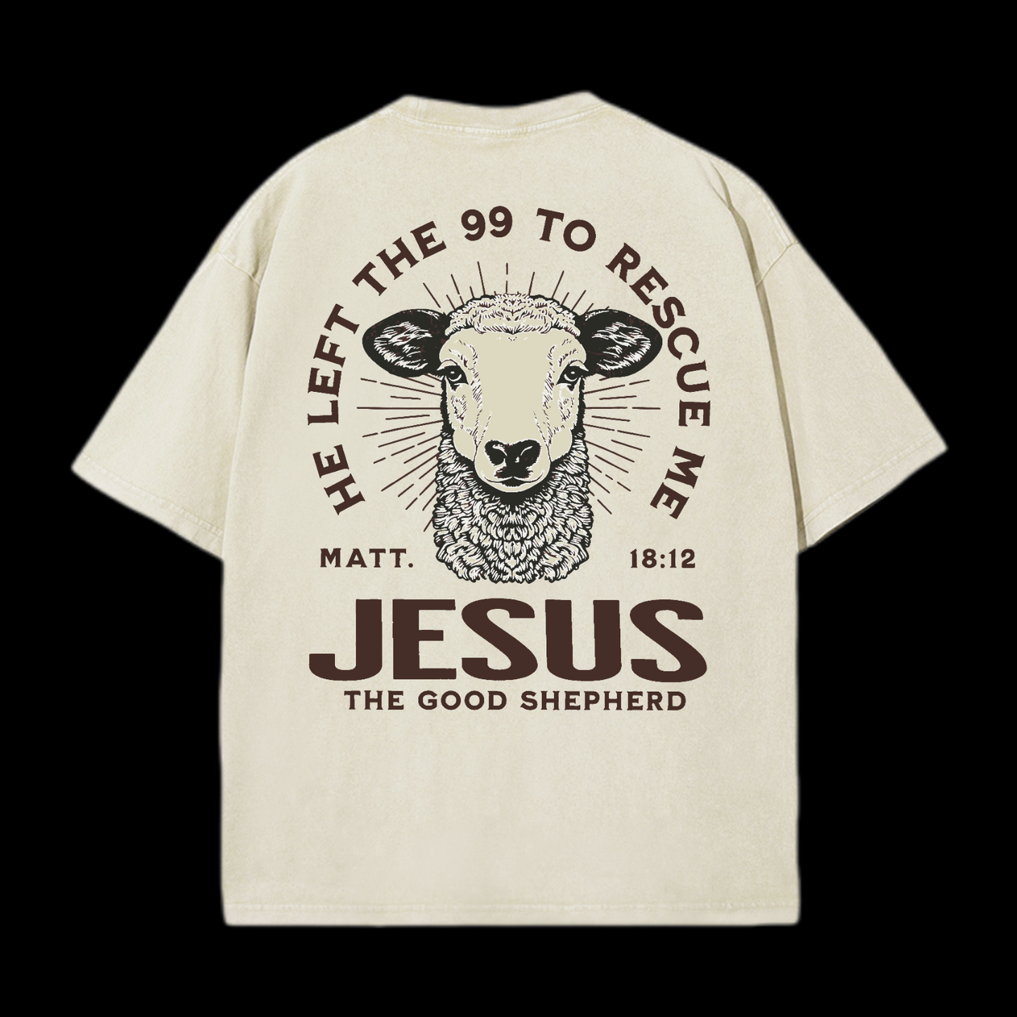 He Left The 99 To Rescue Me Washed T-Shirt