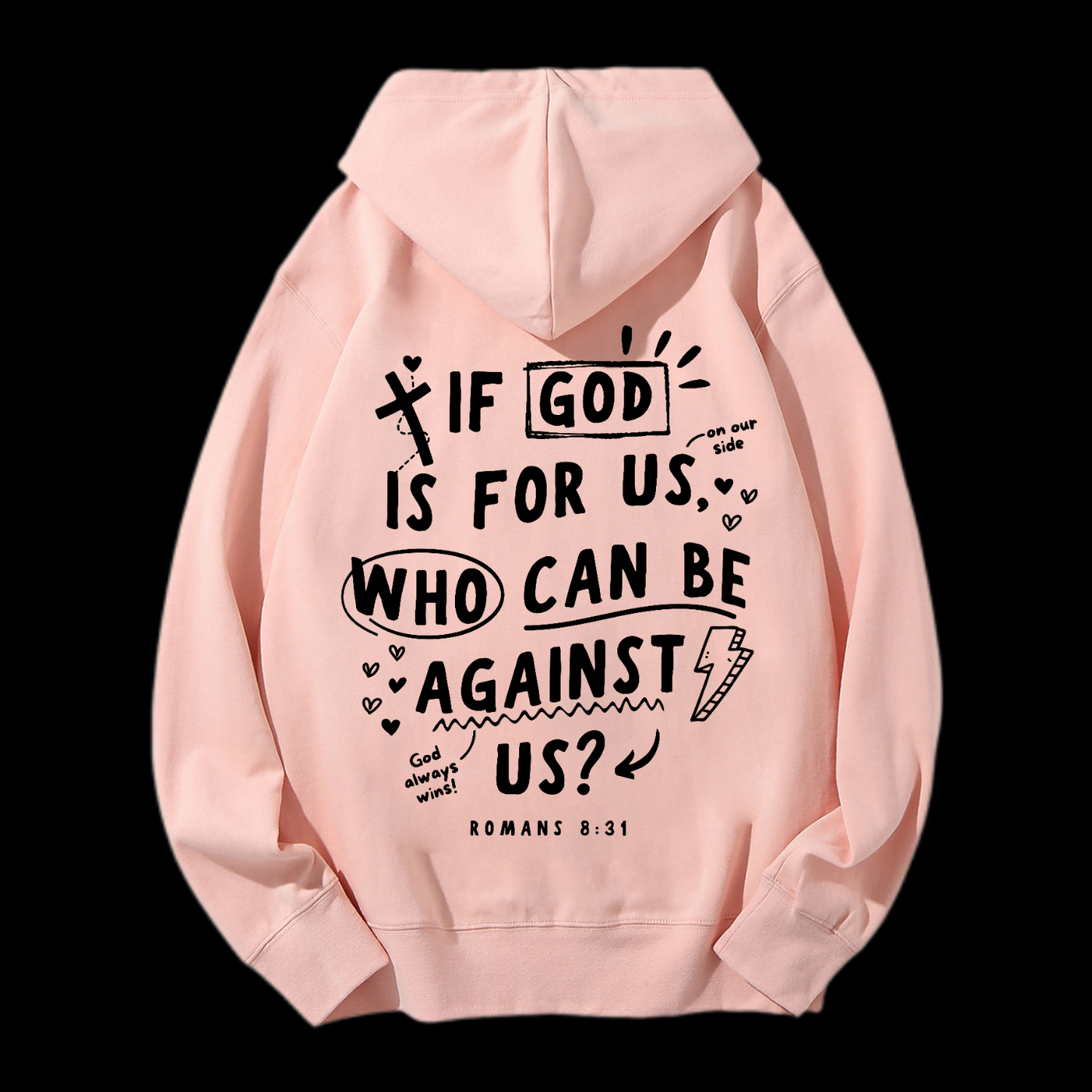 If God Is For Us Drawstring Hoodie