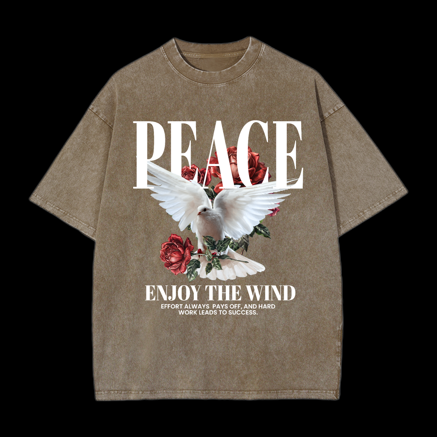 Peace Enjoy The Wind Washed T-Shirt