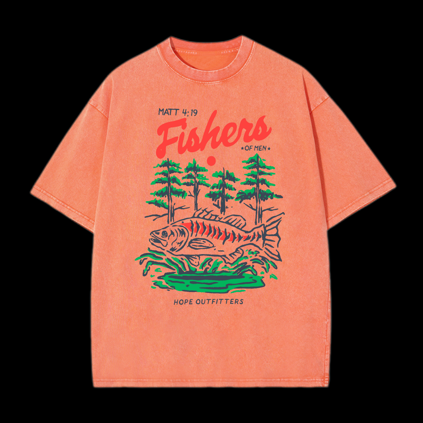 Fishers Of Men Washed T-Shirt