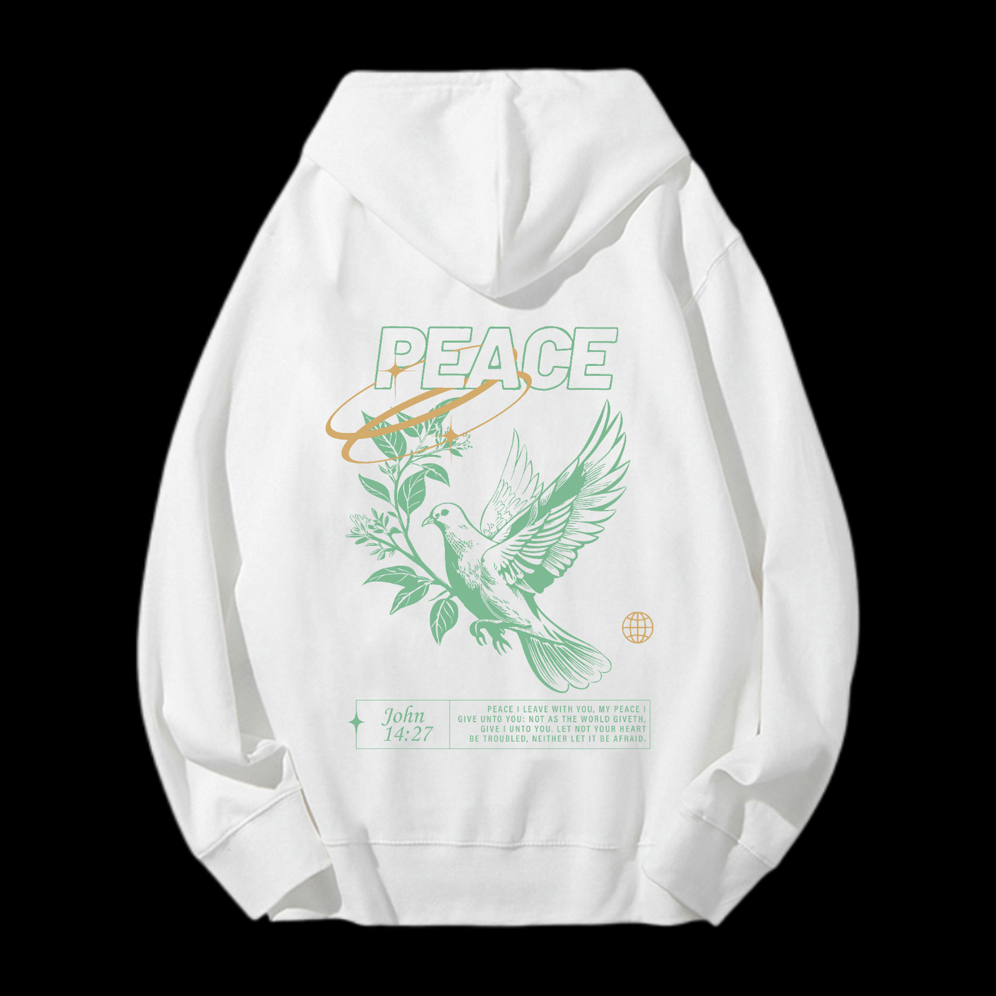 Peace Drawstring Hoodie