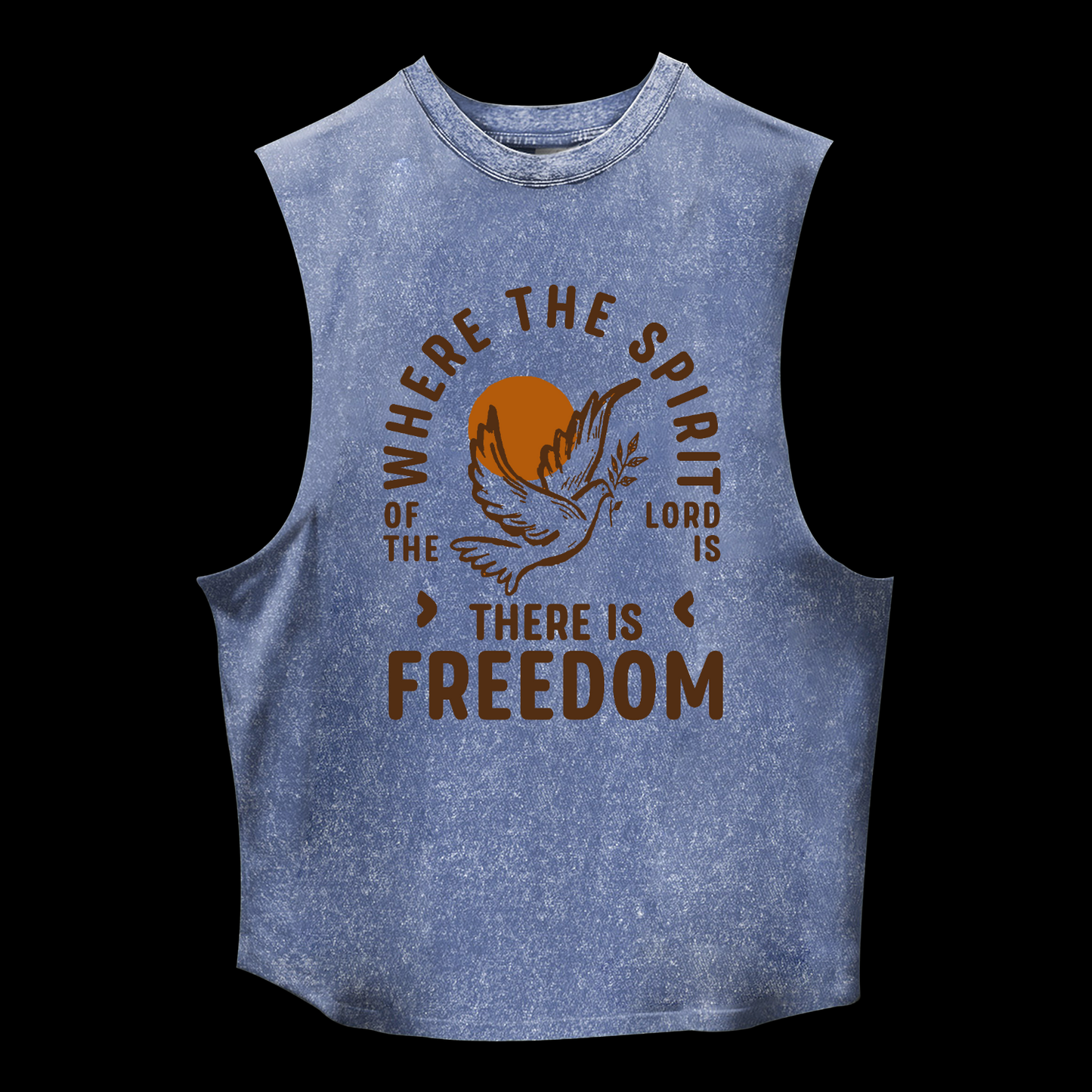 There Is Freedom Washed Tank