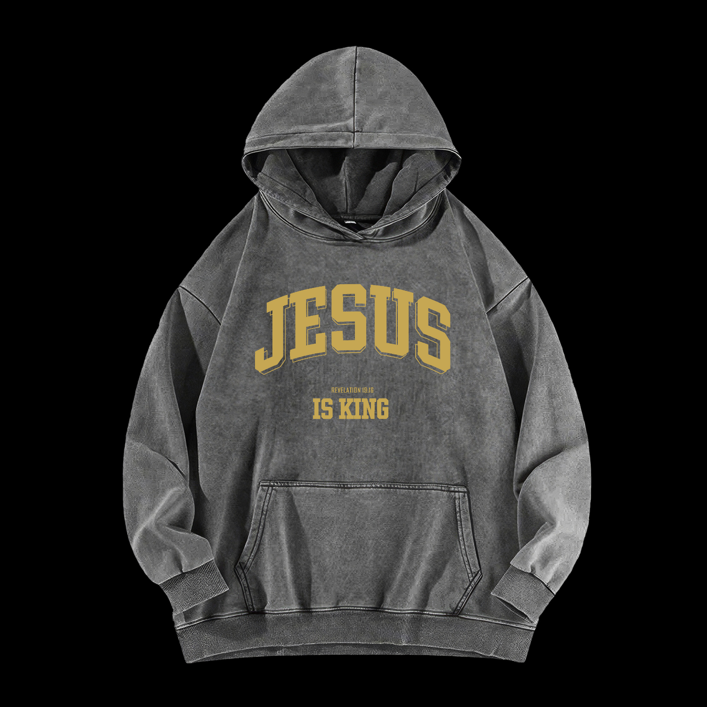 Jesus Is King Washed Hoodie