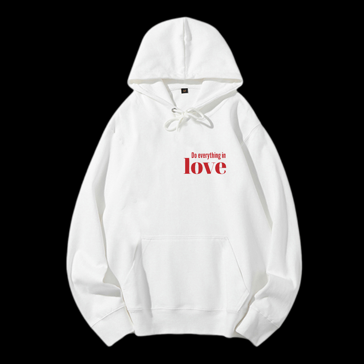 Do Everything In Love Drawstring Hoodie
