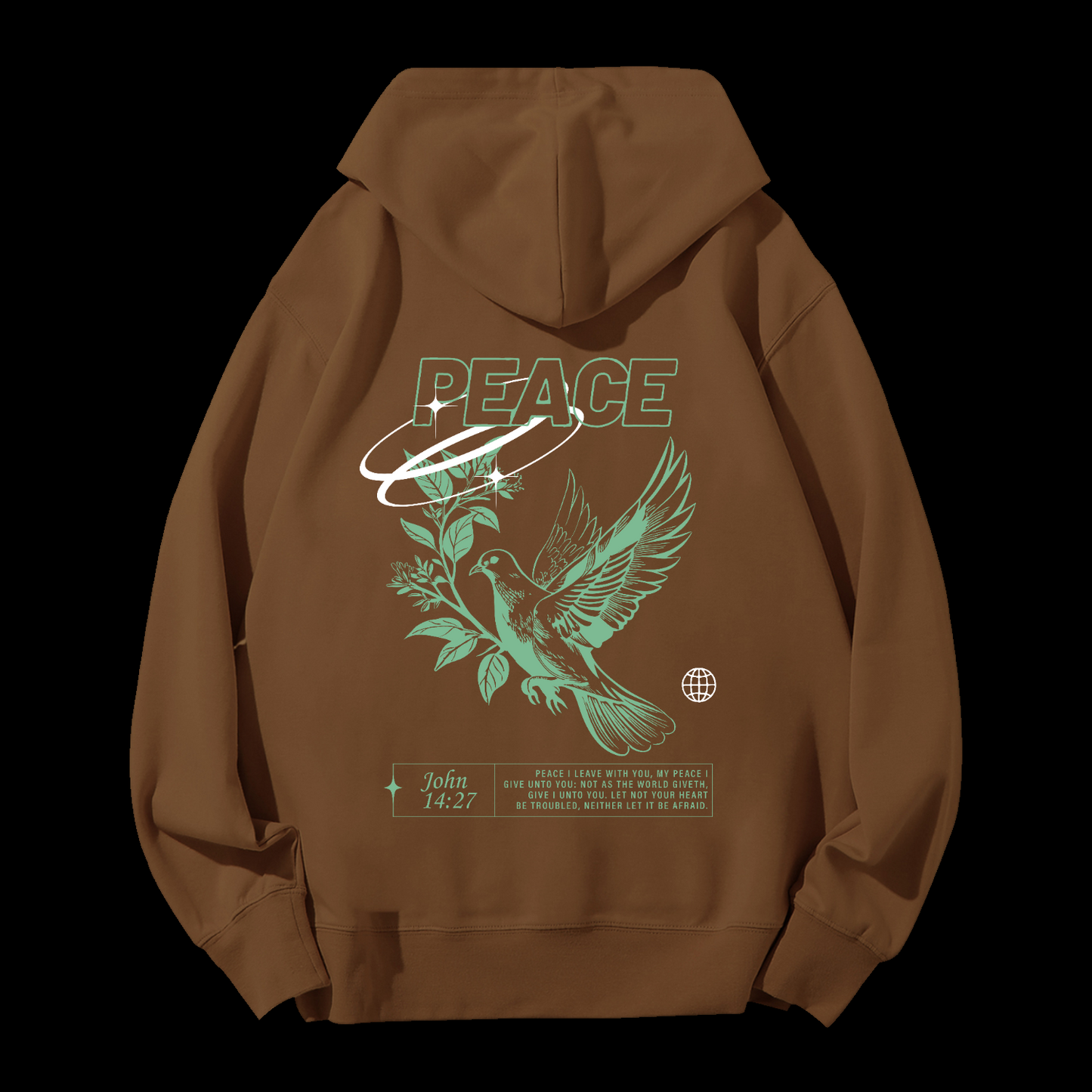 Peace Drawstring Hoodie