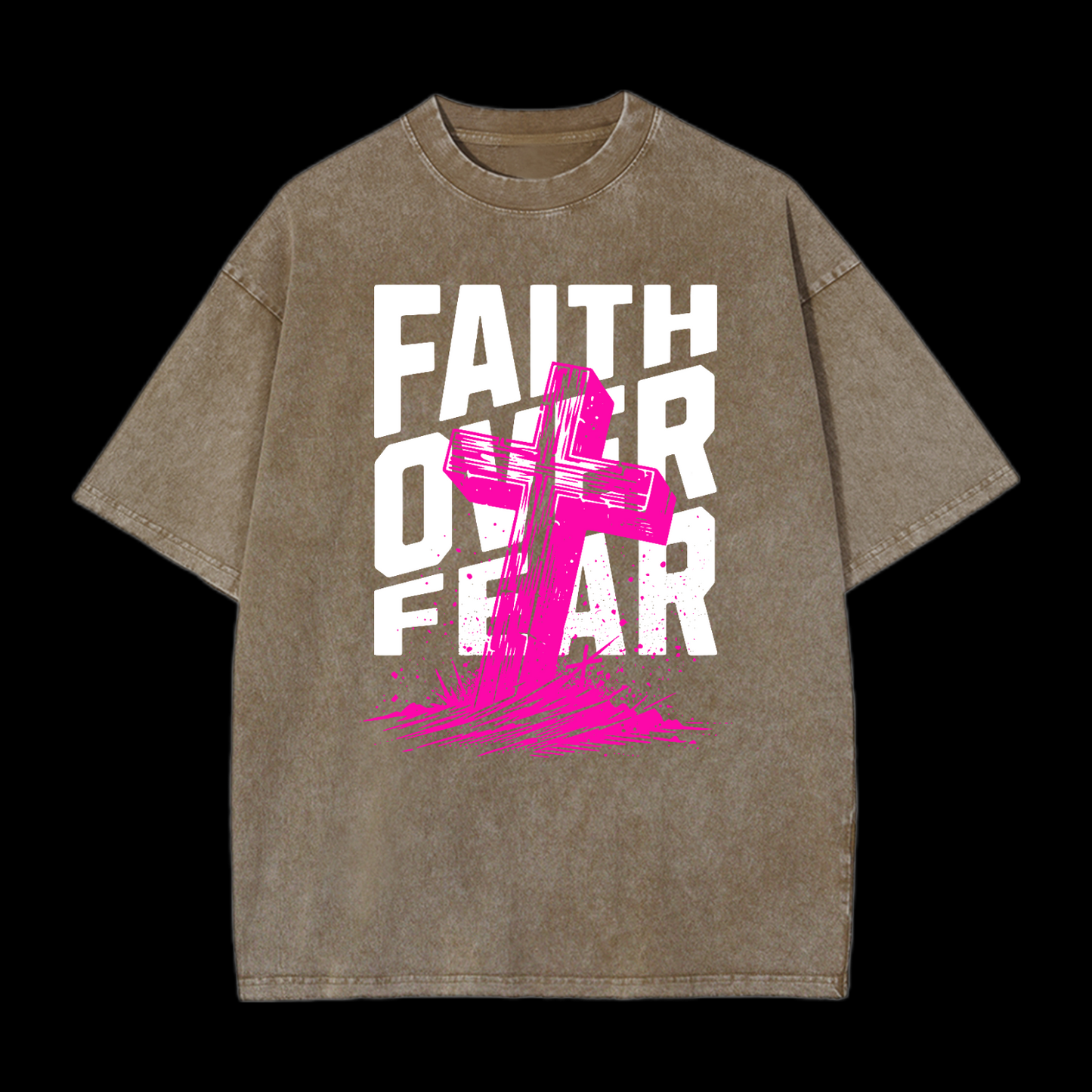 Faith Over Fear Washed T-Shirt