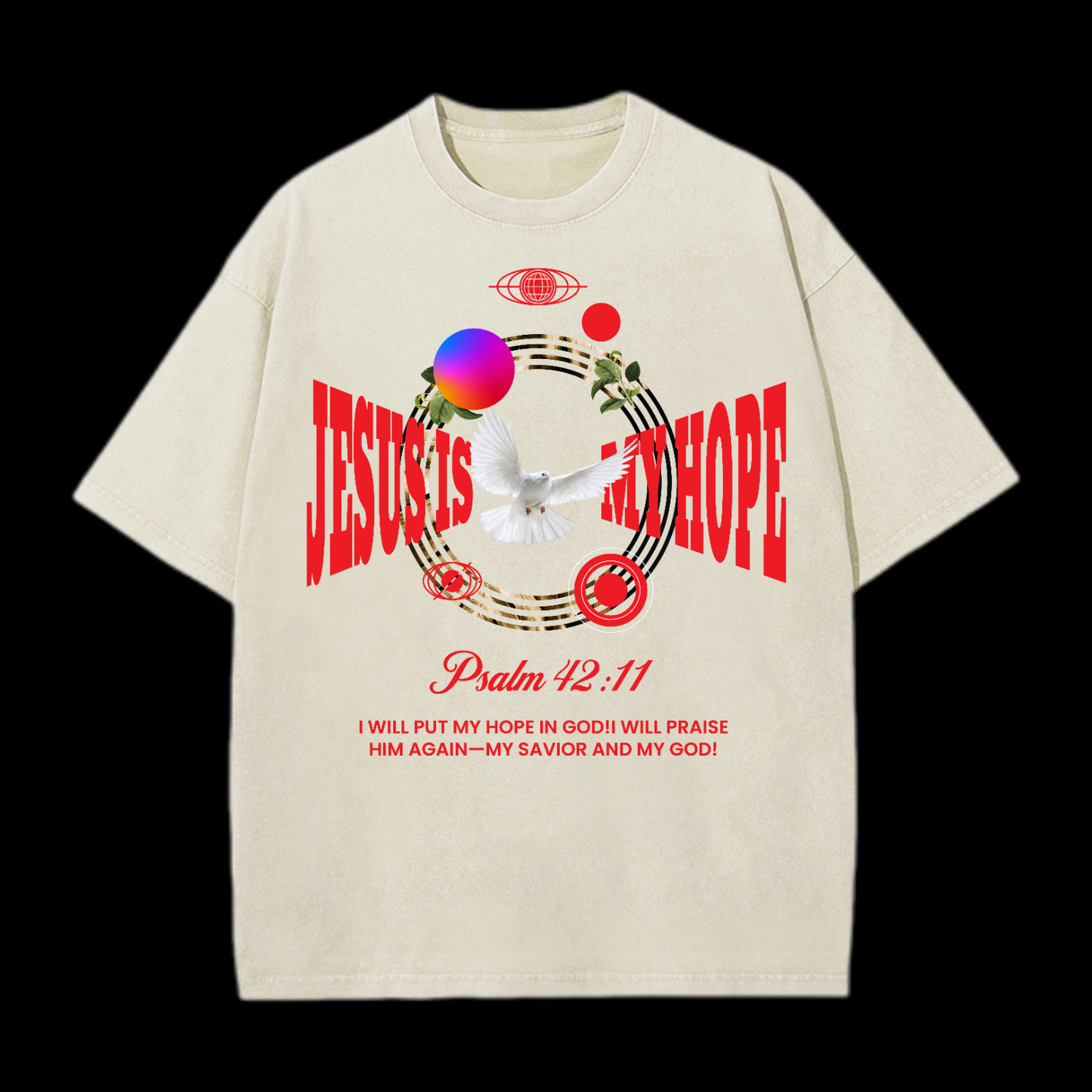 Jesus Is My Hope Washed T-Shirt