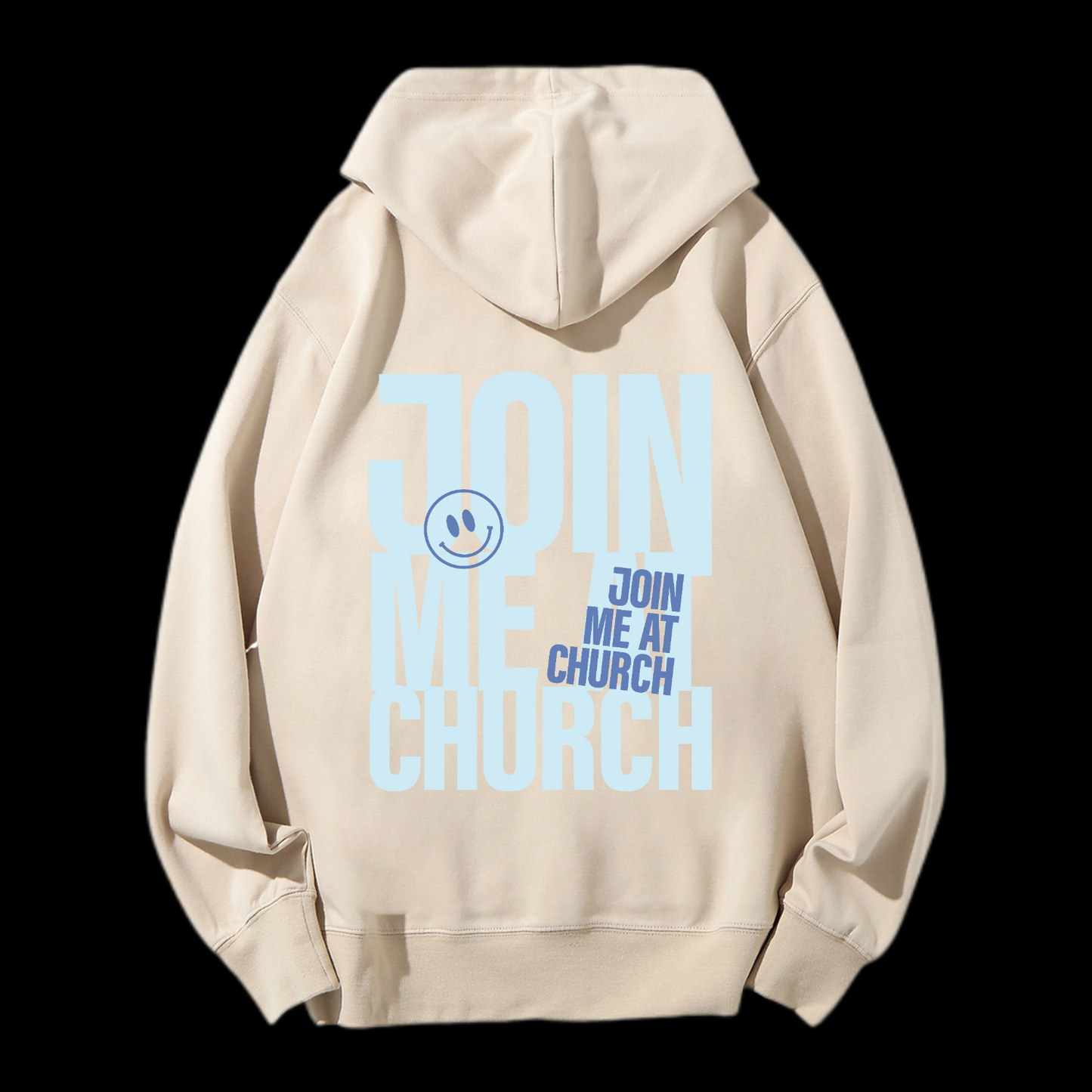 Join Me At Church Drawstring Hoodie
