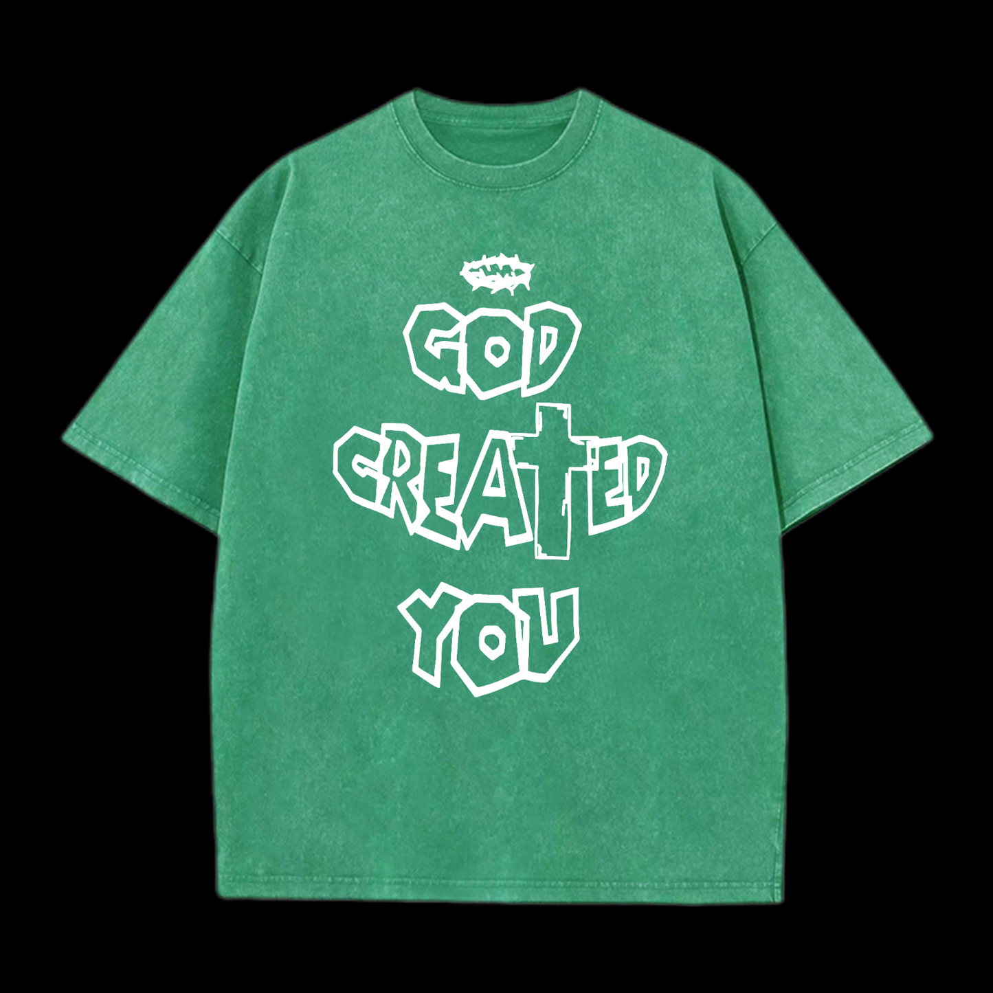 God Created You Washed T-Shirt