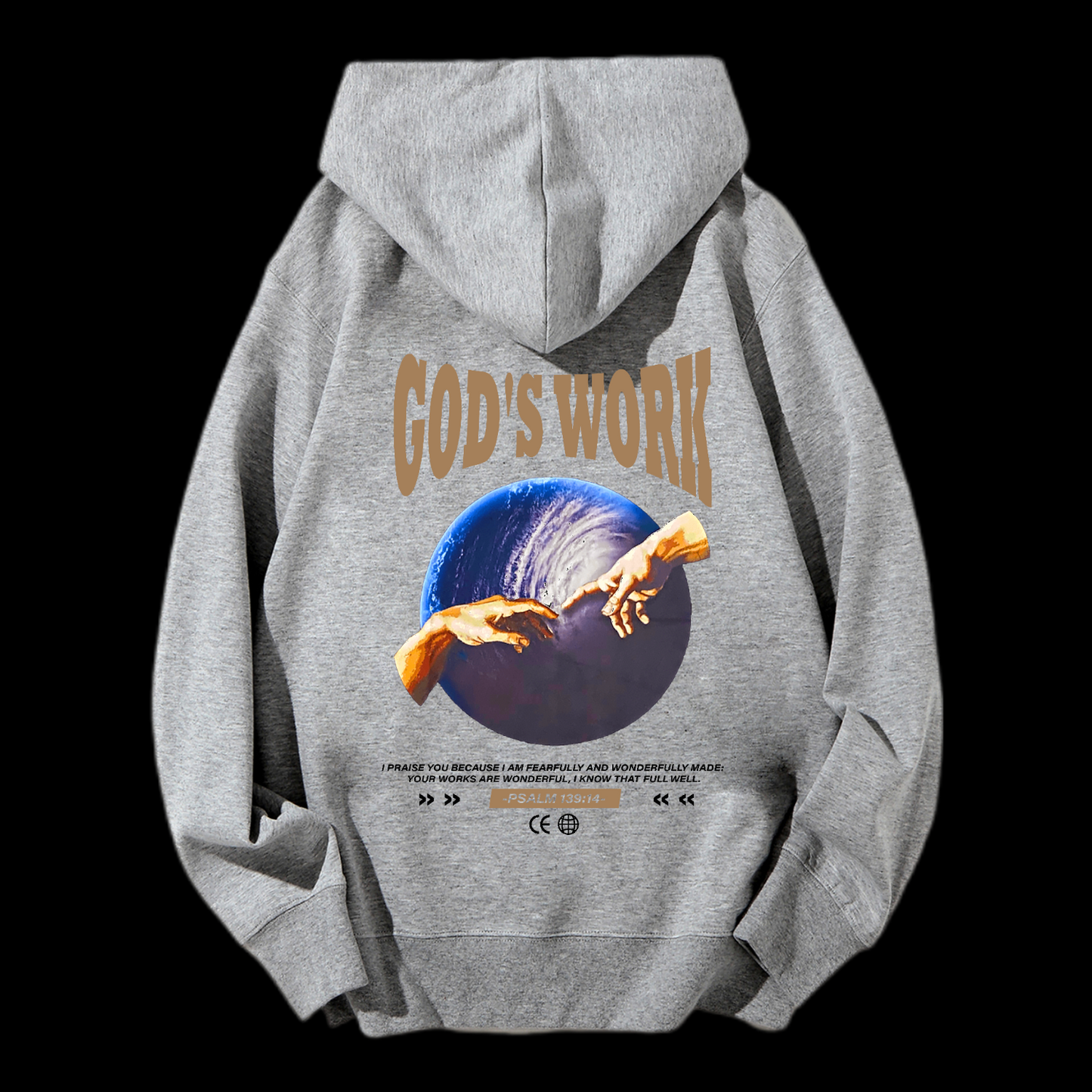 God's Work Psalm 139:14 Drawstring Hoodie