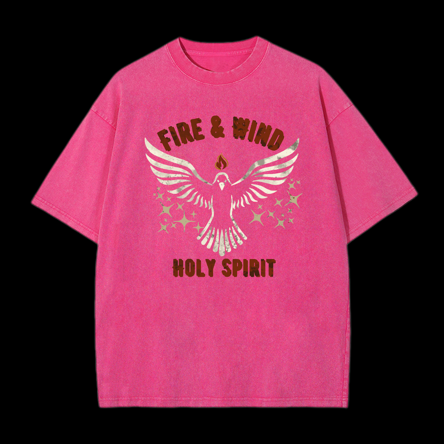 Fire And Wind Holy Spirit Washed T-Shirt