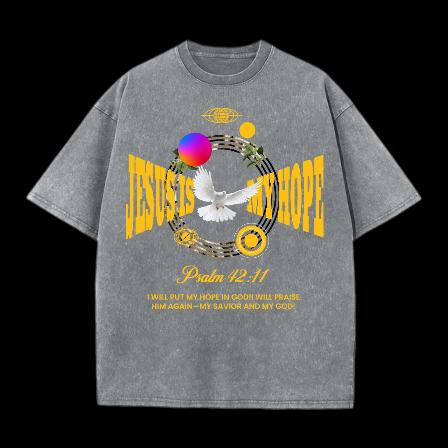Jesus Is My Hope Washed T-Shirt