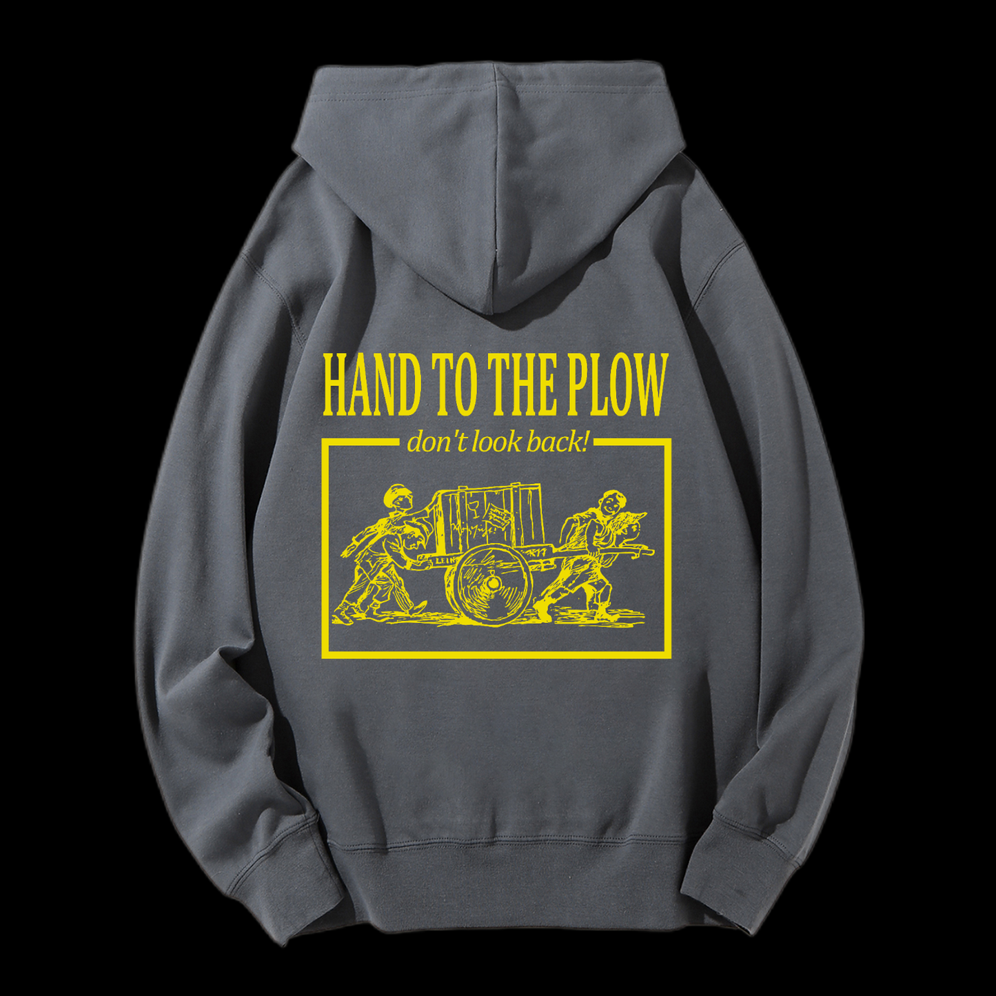 Hand To The Plow Drawstring Hoodie