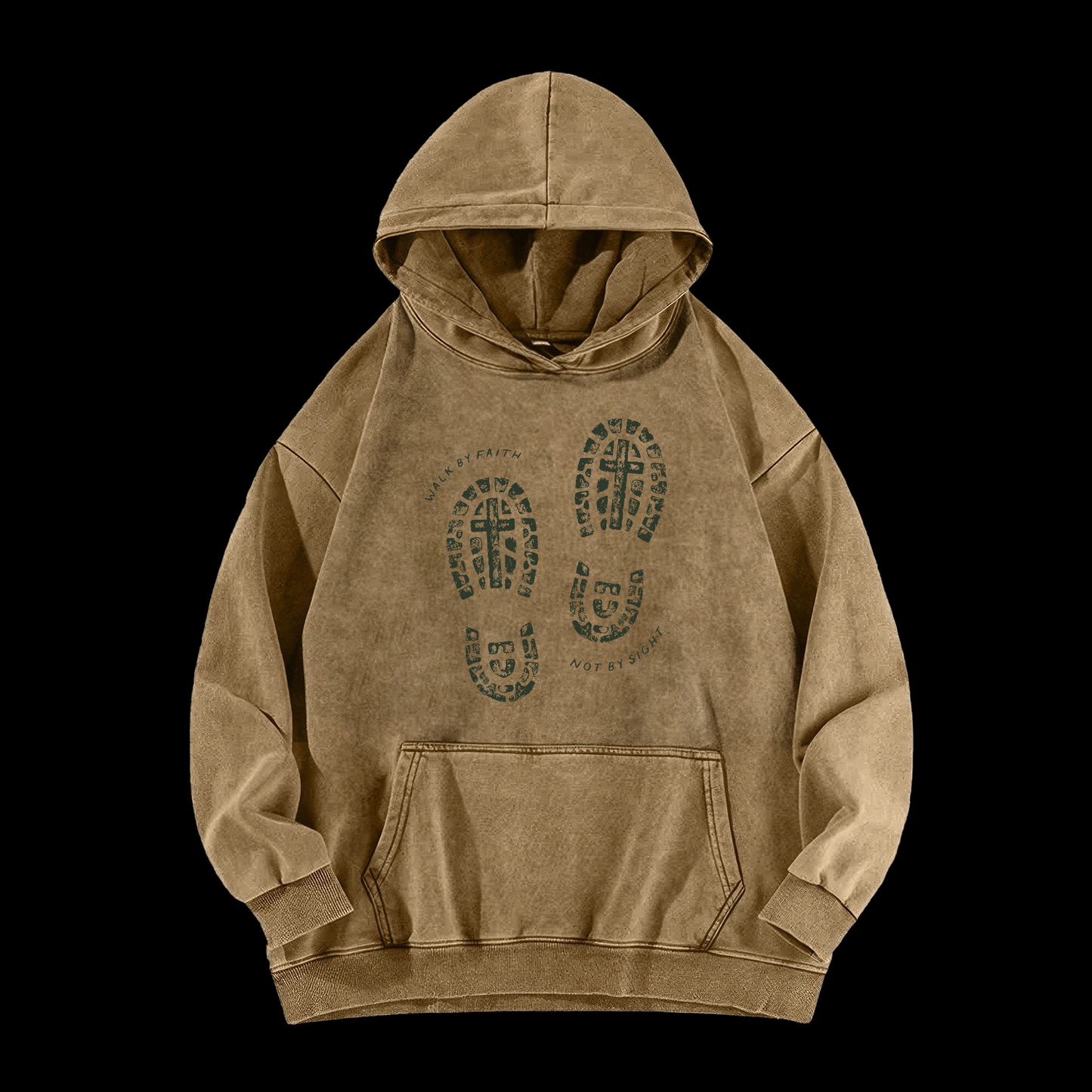 Walk By Faith Washed Hoodie