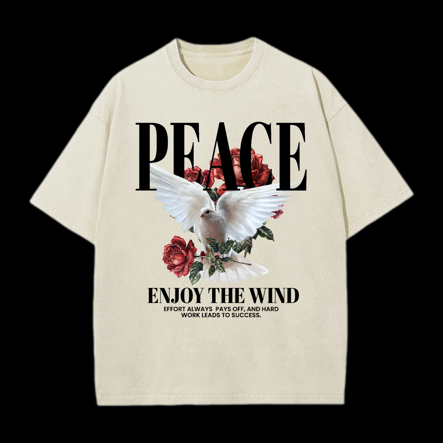 Peace Enjoy The Wind Washed T-Shirt