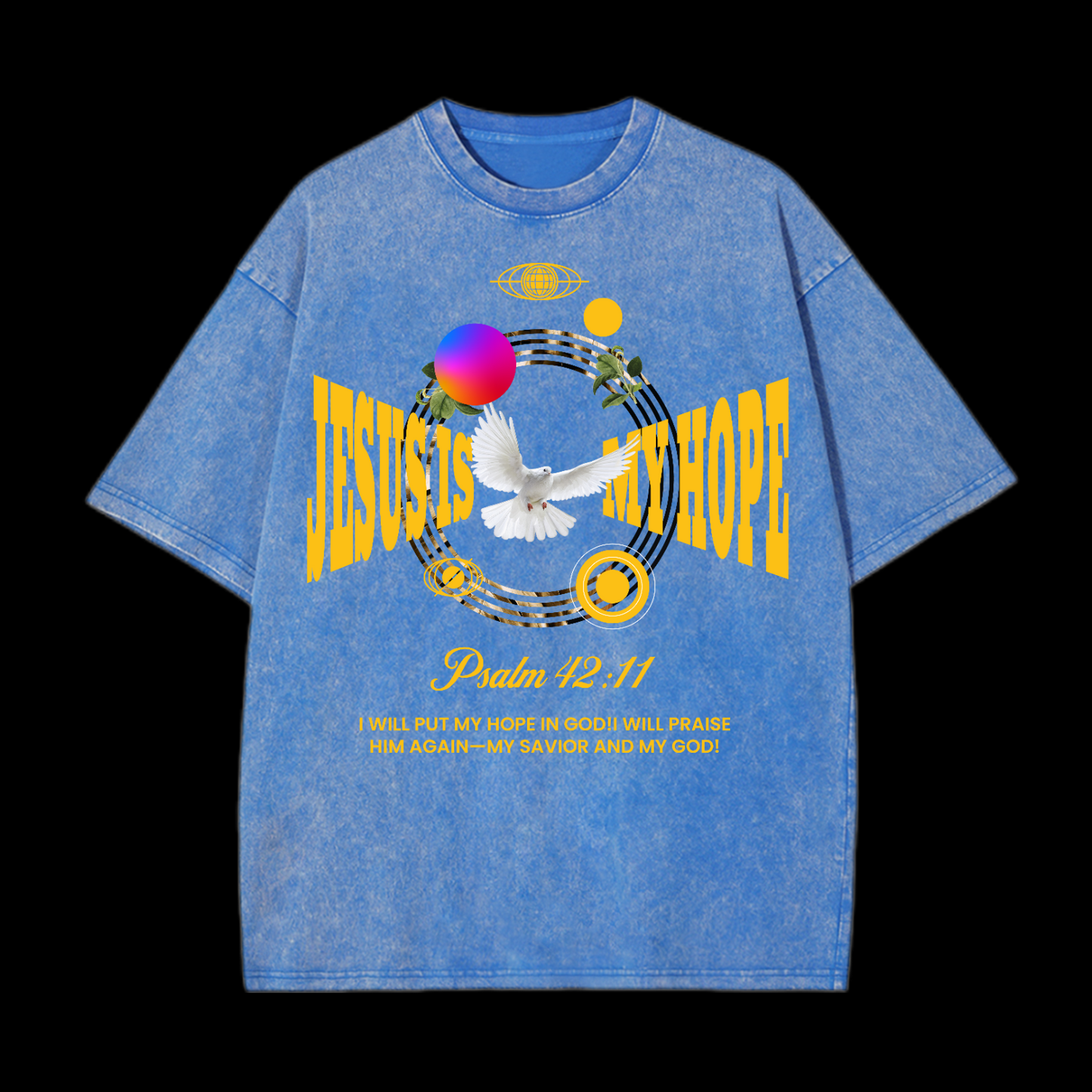 Jesus Is My Hope Washed T-Shirt
