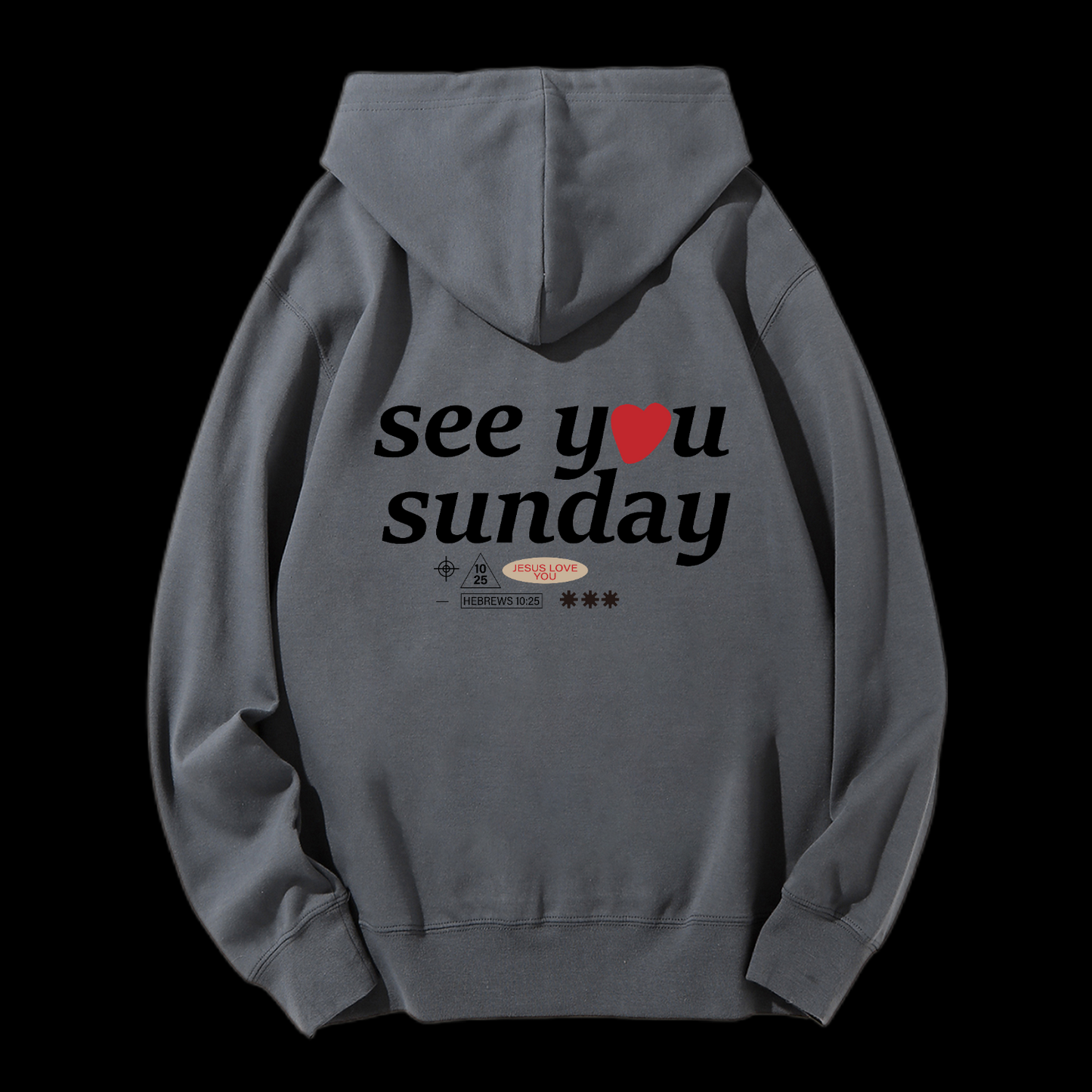 Faith Is Believe In Jesus Drawstring Hoodie