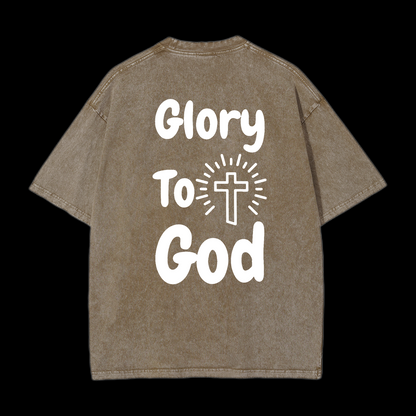 Glory To God Washed T-Shirt