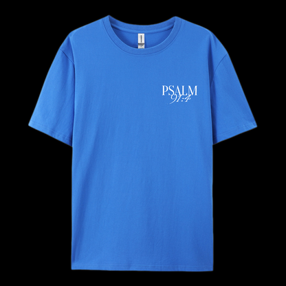 Psalm 91:4 Cotton T-Shirt