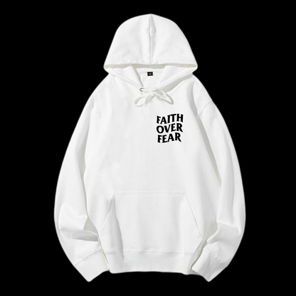 Faith Over Fear Drawstring Hoodie
