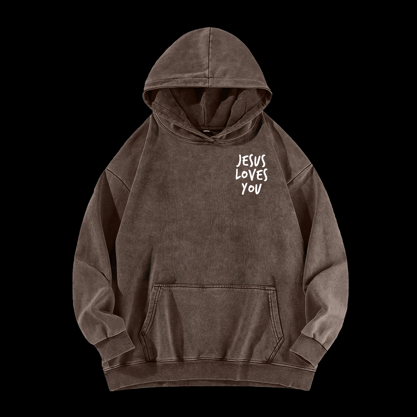 Jesus Loves You  Washed Hoodie