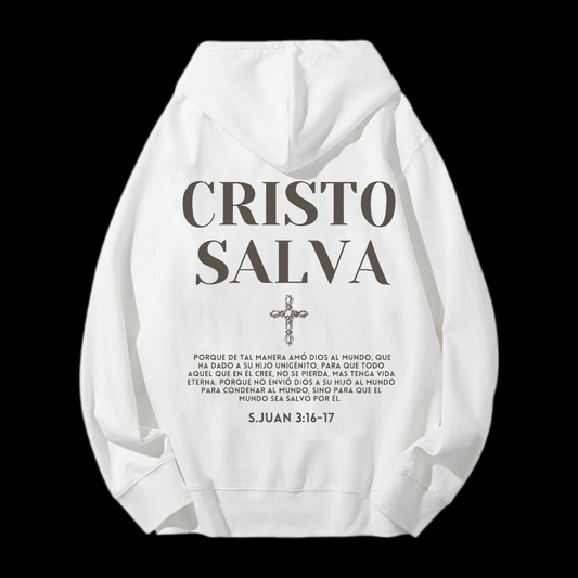 Cristo Salva Drawstring Hoodie
