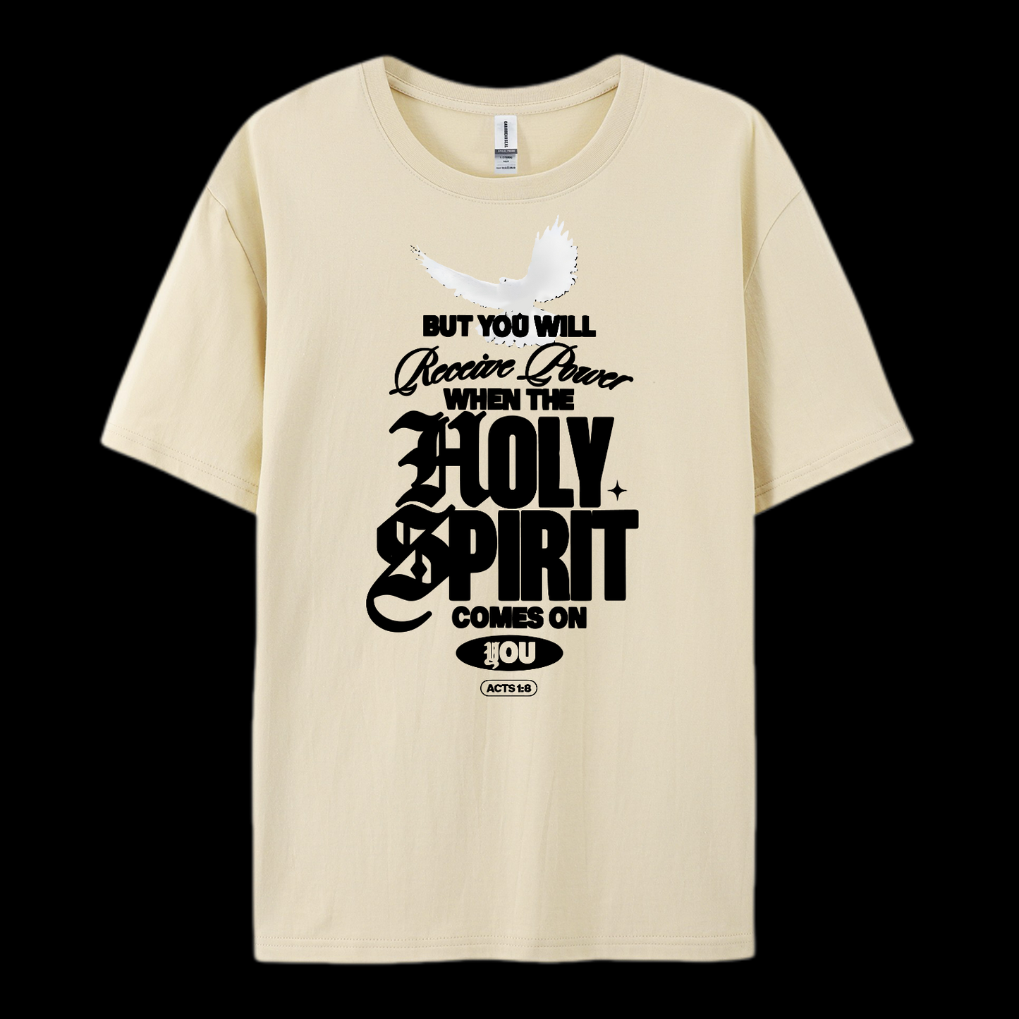 Holy Spirit Comes On Cotton T-Shirt