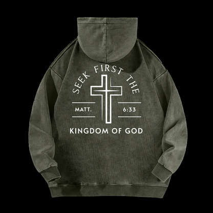Kingdom Of God Washed Hoodie