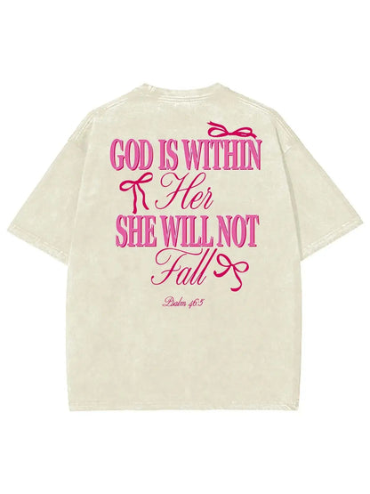 God Is Within Her Unisex Washed T-Shirt