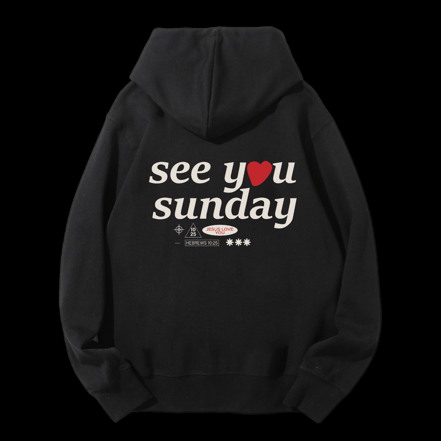 Faith Is Believe In Jesus Drawstring Hoodie