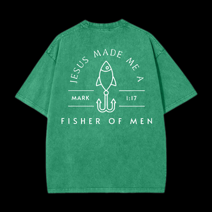 Fisher of Men Washed T-Shirt