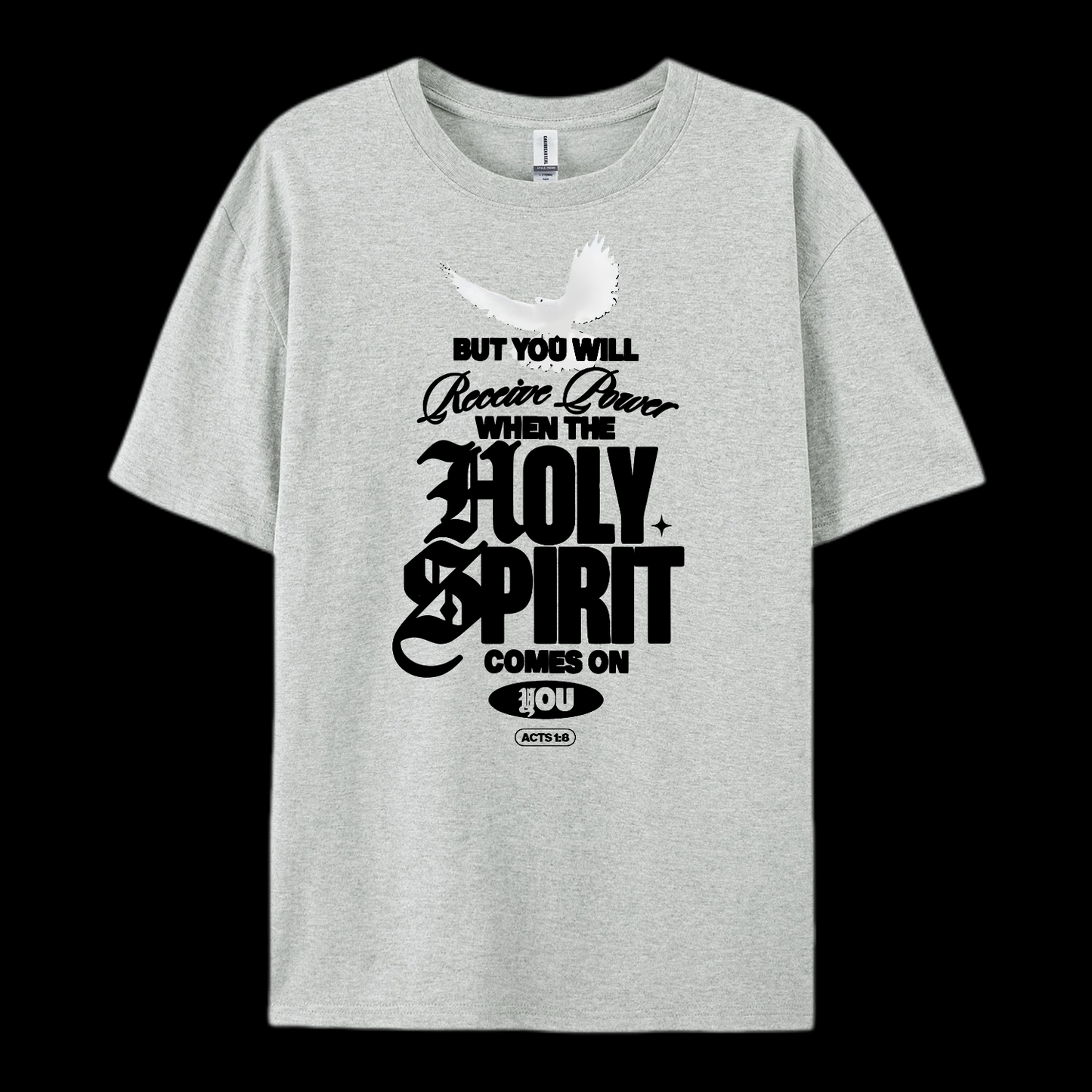 Holy Spirit Comes On Cotton T-Shirt