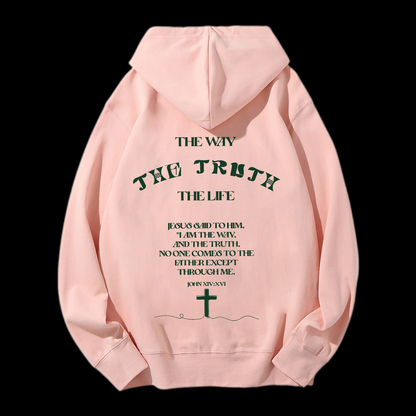 The Way The Truth The Life Drawstring Hoodie