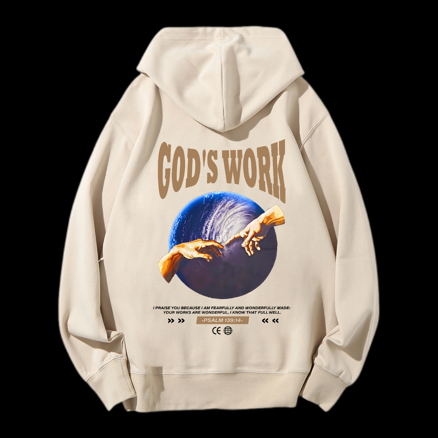 God's Work Psalm 139:14 Drawstring Hoodie