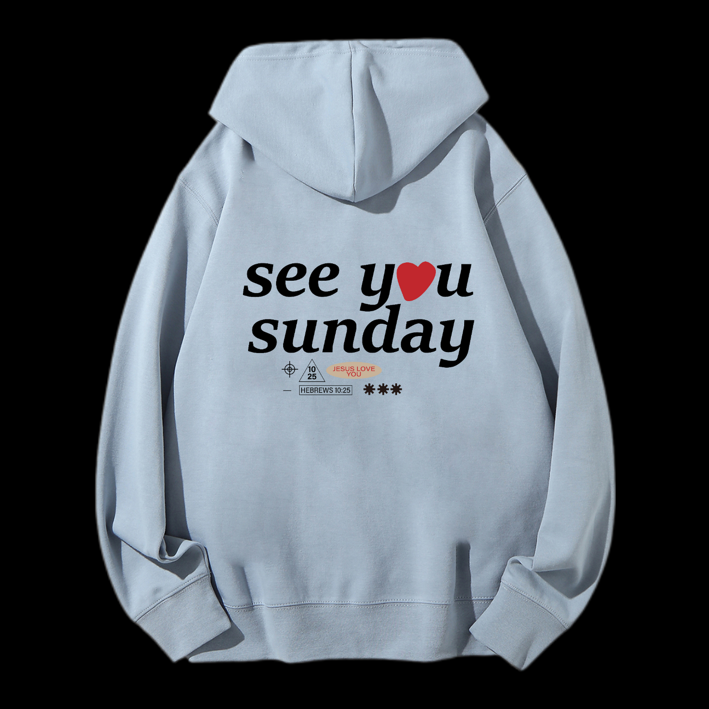 Faith Is Believe In Jesus Drawstring Hoodie