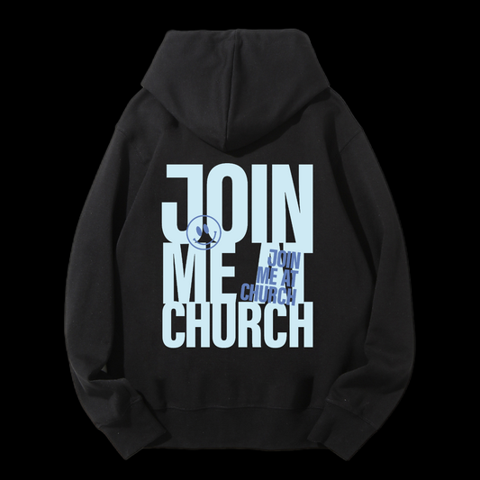 Join Me At Church Drawstring Hoodie