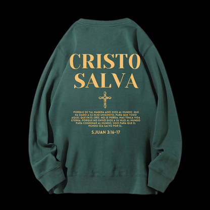 Cristo Salva Crewneck Sweatshirt