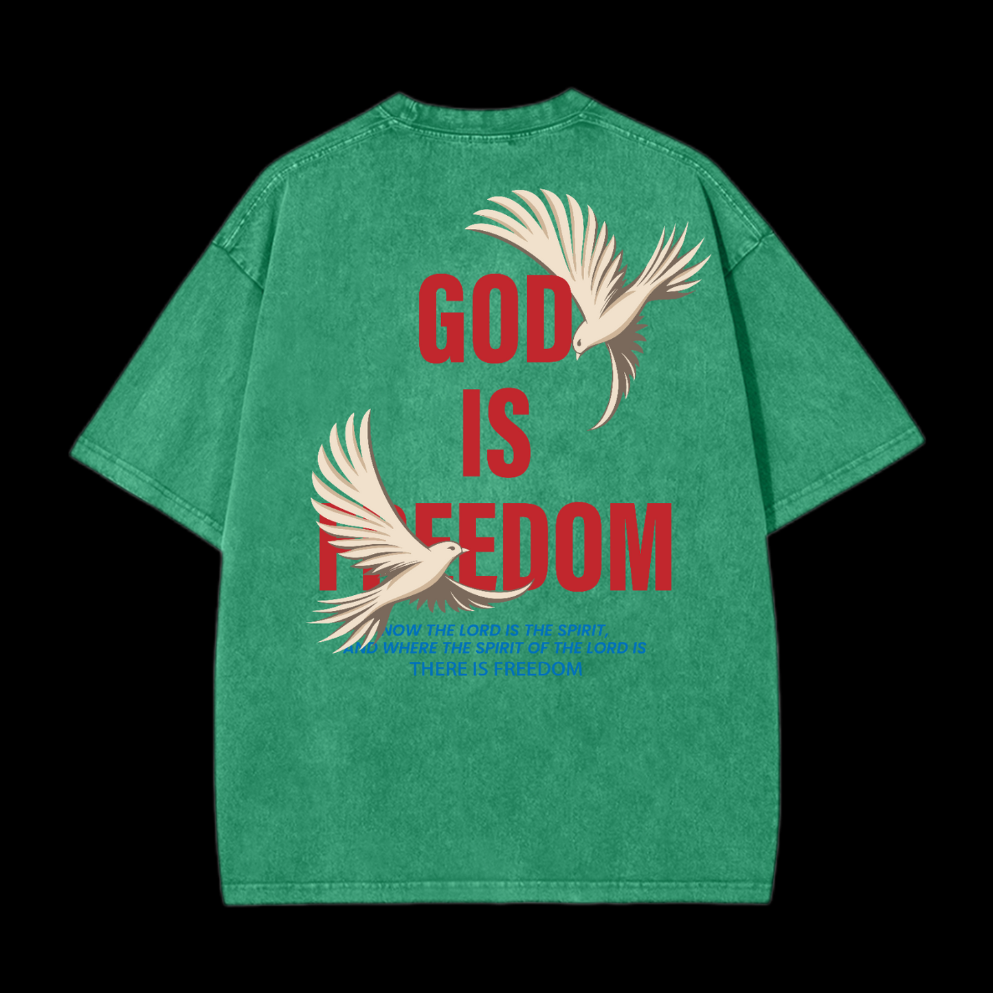God Is Freedom Washed T-Shirt