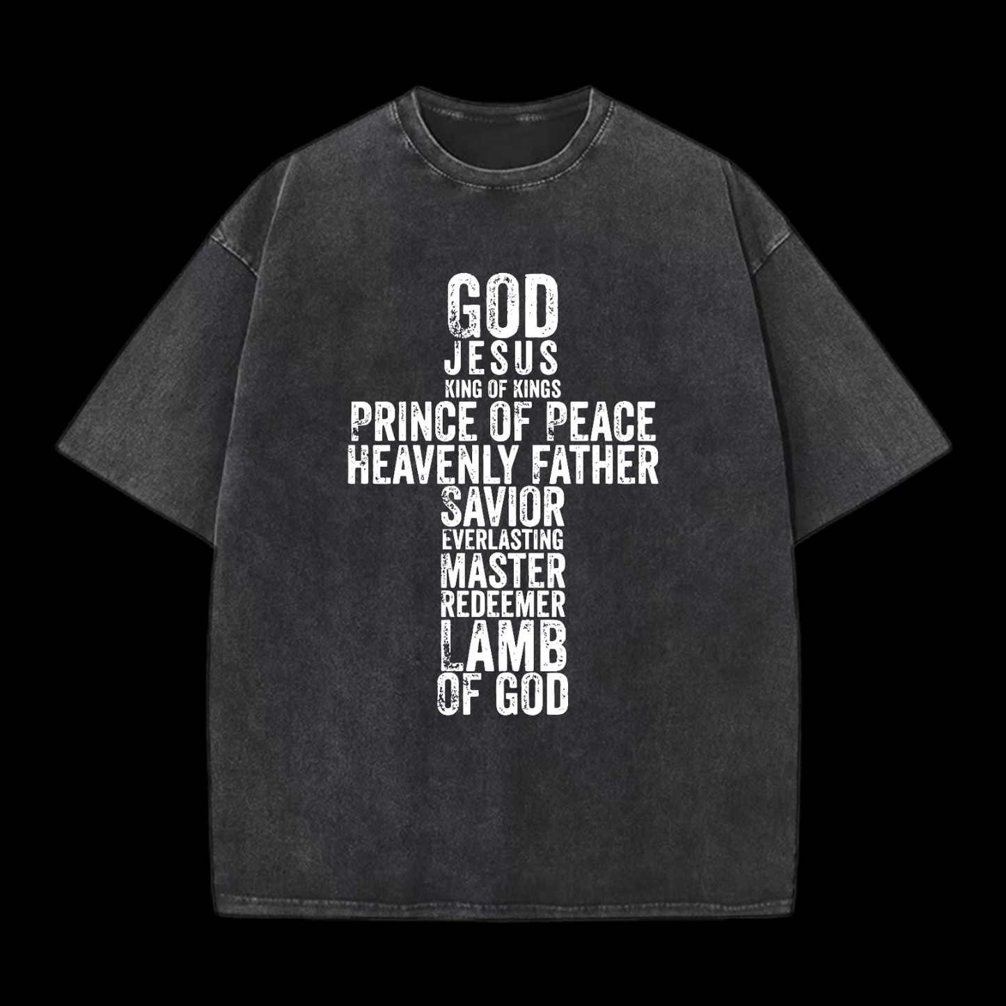 God Cross Washed T-Shirt