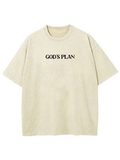 God's Plan Unisex Washed T-Shirt