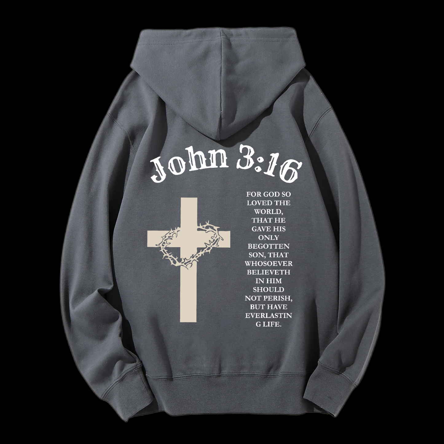 John 3:16 Drawstring Hoodie