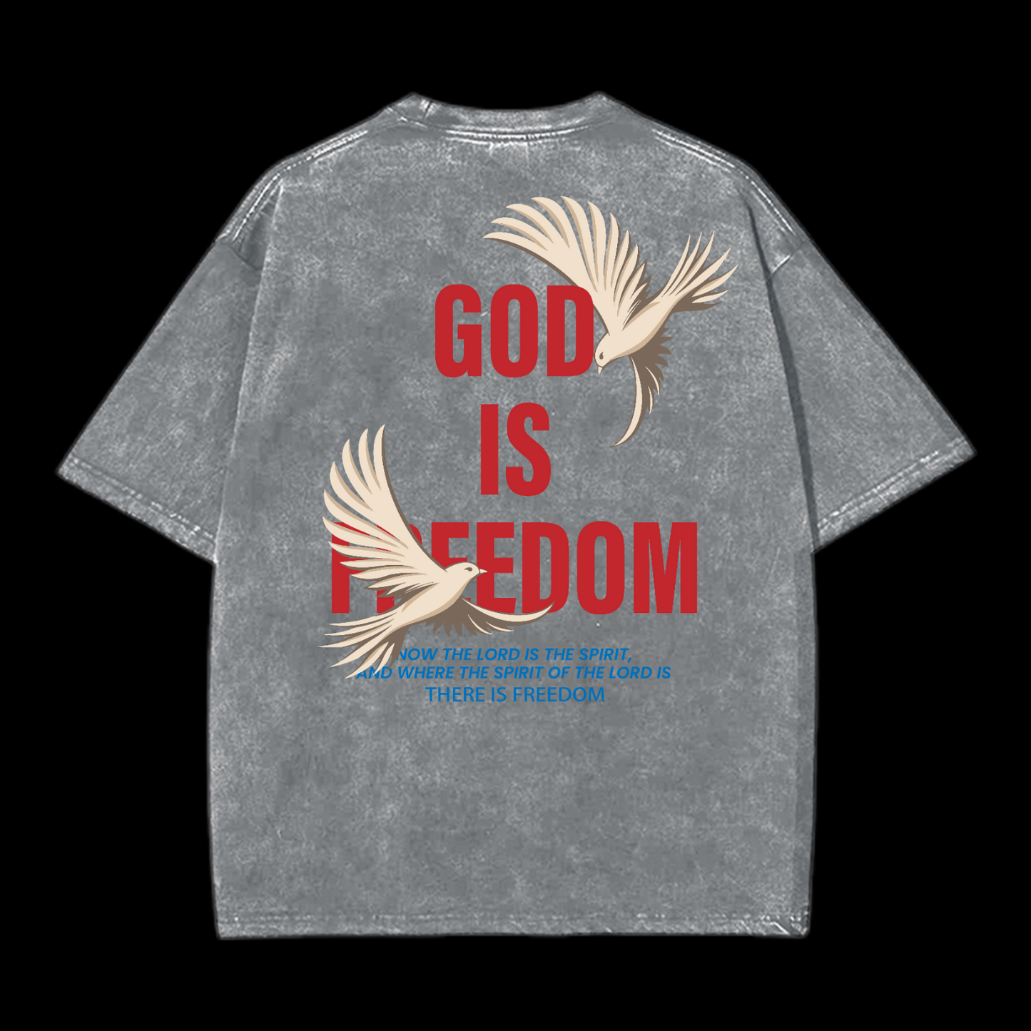 God Is Freedom Washed T-Shirt