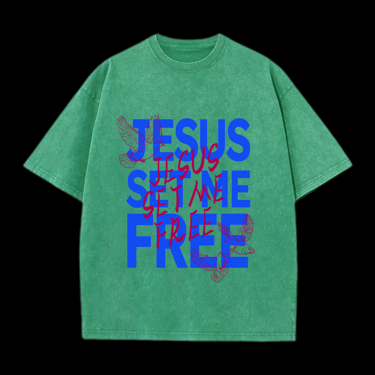 Jesus Set Me Free Washed T-Shirt