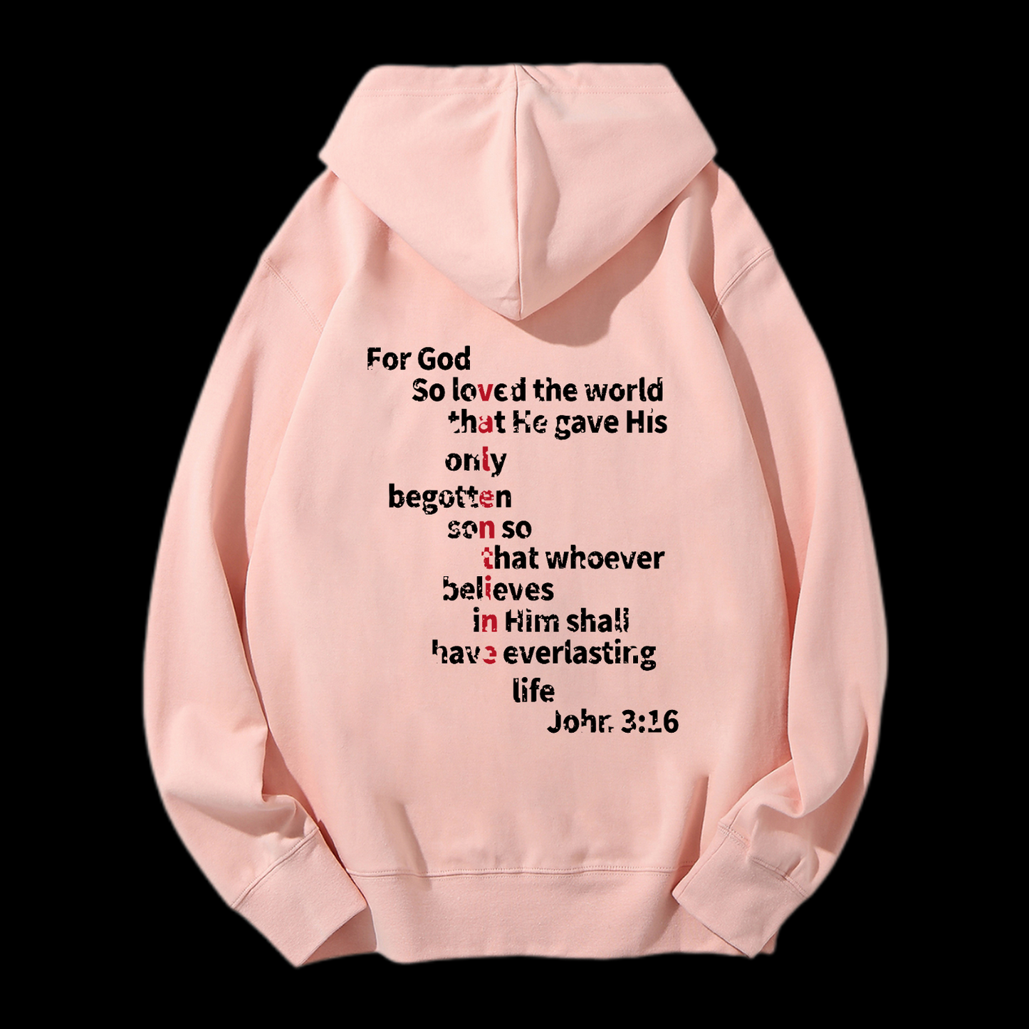 John 3:16 Drawstring Hoodie
