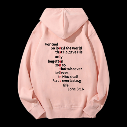 John 3:16 Drawstring Hoodie