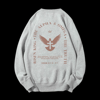 Jesus Is The Way The Truth The Life Crewneck Sweatshirt