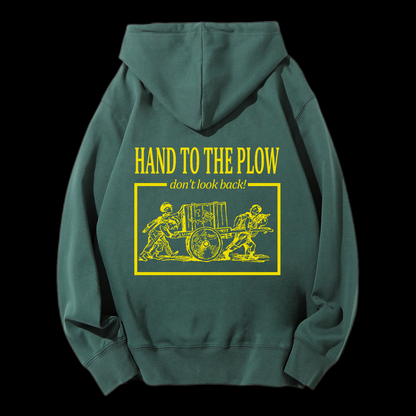 Hand To The Plow Drawstring Hoodie